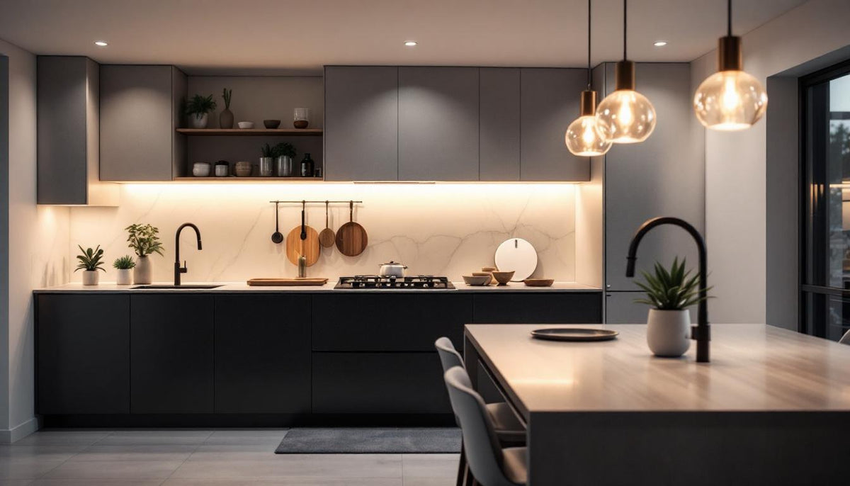 How Do Kitchen Cabinets Affect the Way a Room Looks Under Light