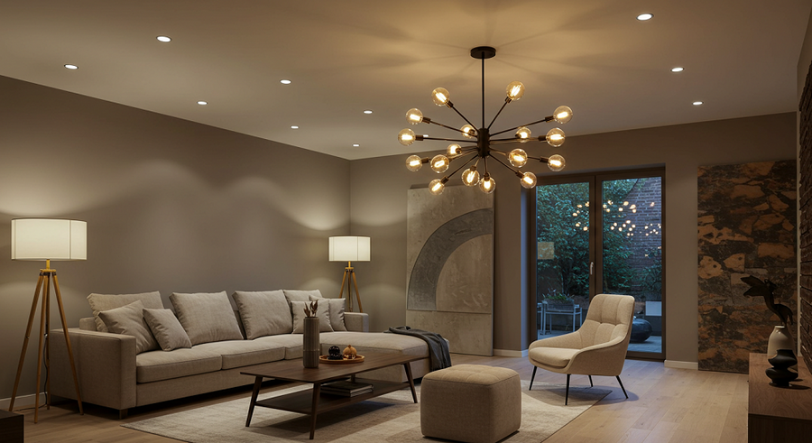 Why Does a Living Room Need More Than One Type of Light