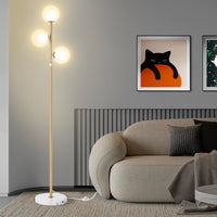 The Celeste 3-Globe Floor Lamp