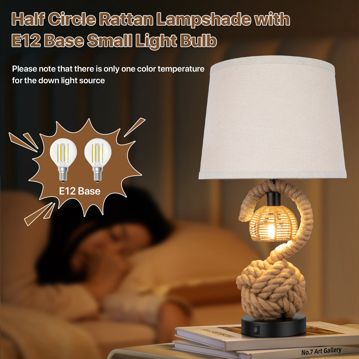 The Serena Spiral Rope Table Lamp