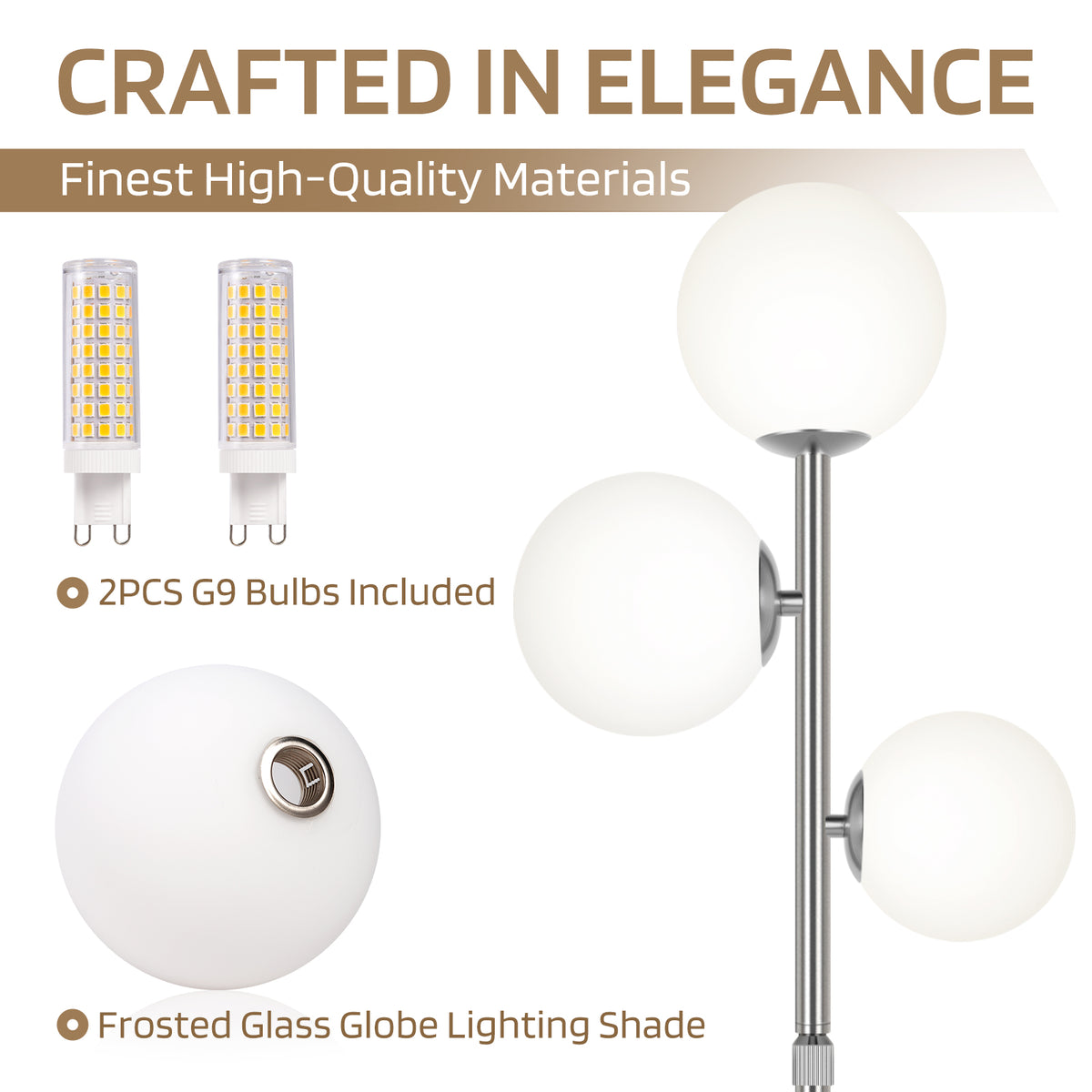 The Celeste 3-Globe Floor Lamp