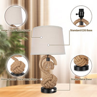 The Serena Spiral Rope Table Lamp