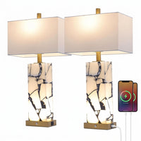 The Anya Illuminated Mosaic Table Lamp