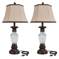 The Charleston Fluted Crystal Table Lamp