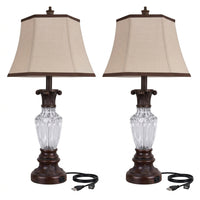 The Charleston Fluted Crystal Table Lamp