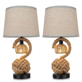 The Serena Spiral Rope Table Lamp