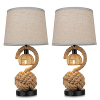 The Serena Spiral Rope Table Lamp