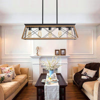 The Blackforge Industrial Cage Pendant Chandelier