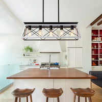 The Blackforge Industrial Cage Pendant Chandelier