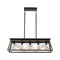 The Blackforge Industrial Cage Pendant Chandelier