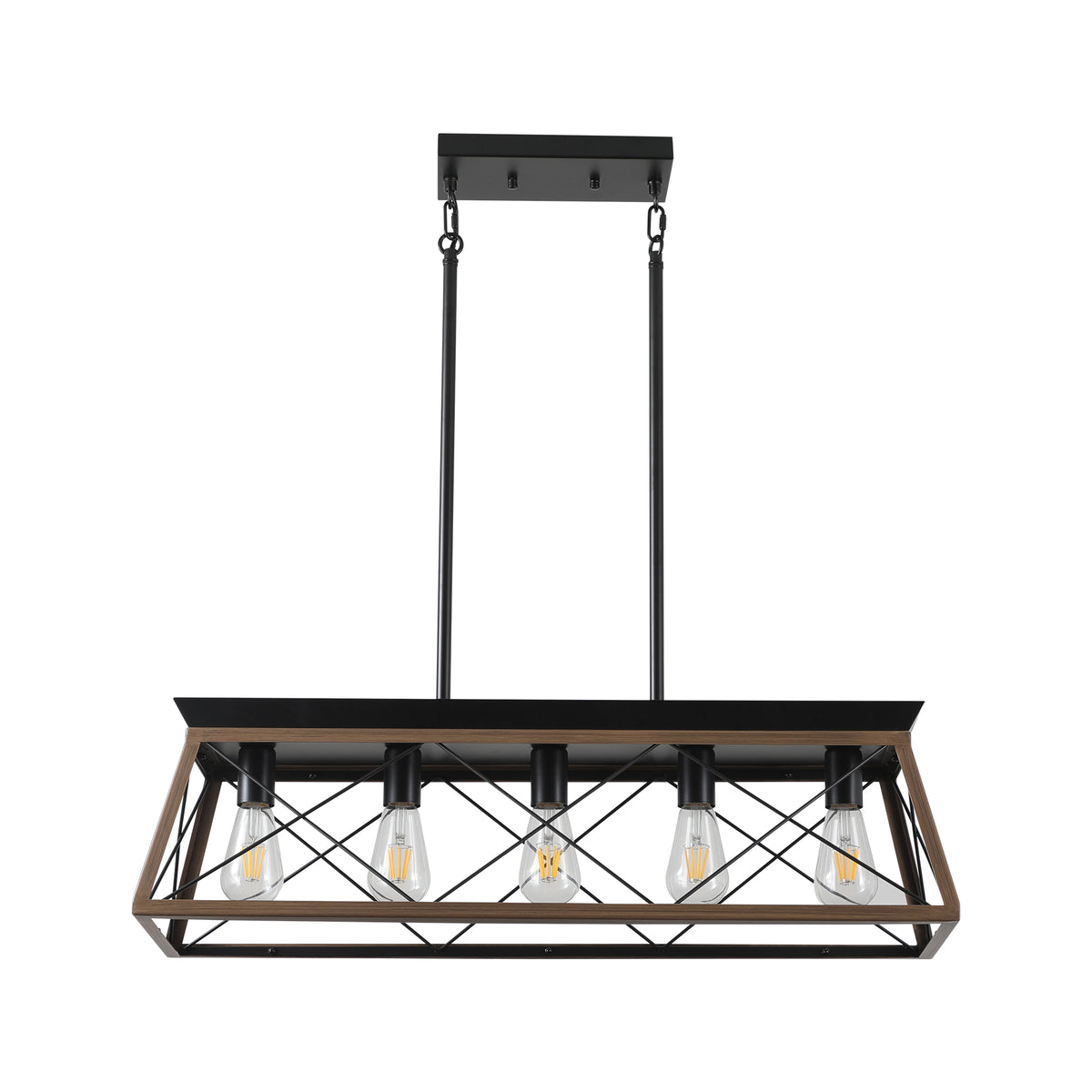 The Blackforge Industrial Cage Pendant Chandelier