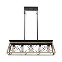The Blackforge Industrial Cage Pendant Chandelier