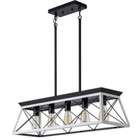 The Blackforge Industrial Cage Pendant Chandelier