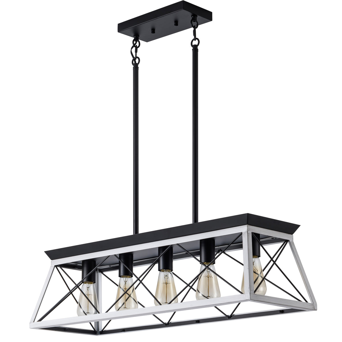 The Blackforge Industrial Cage Pendant Chandelier