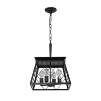 The Ironhart Industrial Cage Pendant Chandelier