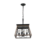 The Ironhart Industrial Cage Pendant Chandelier
