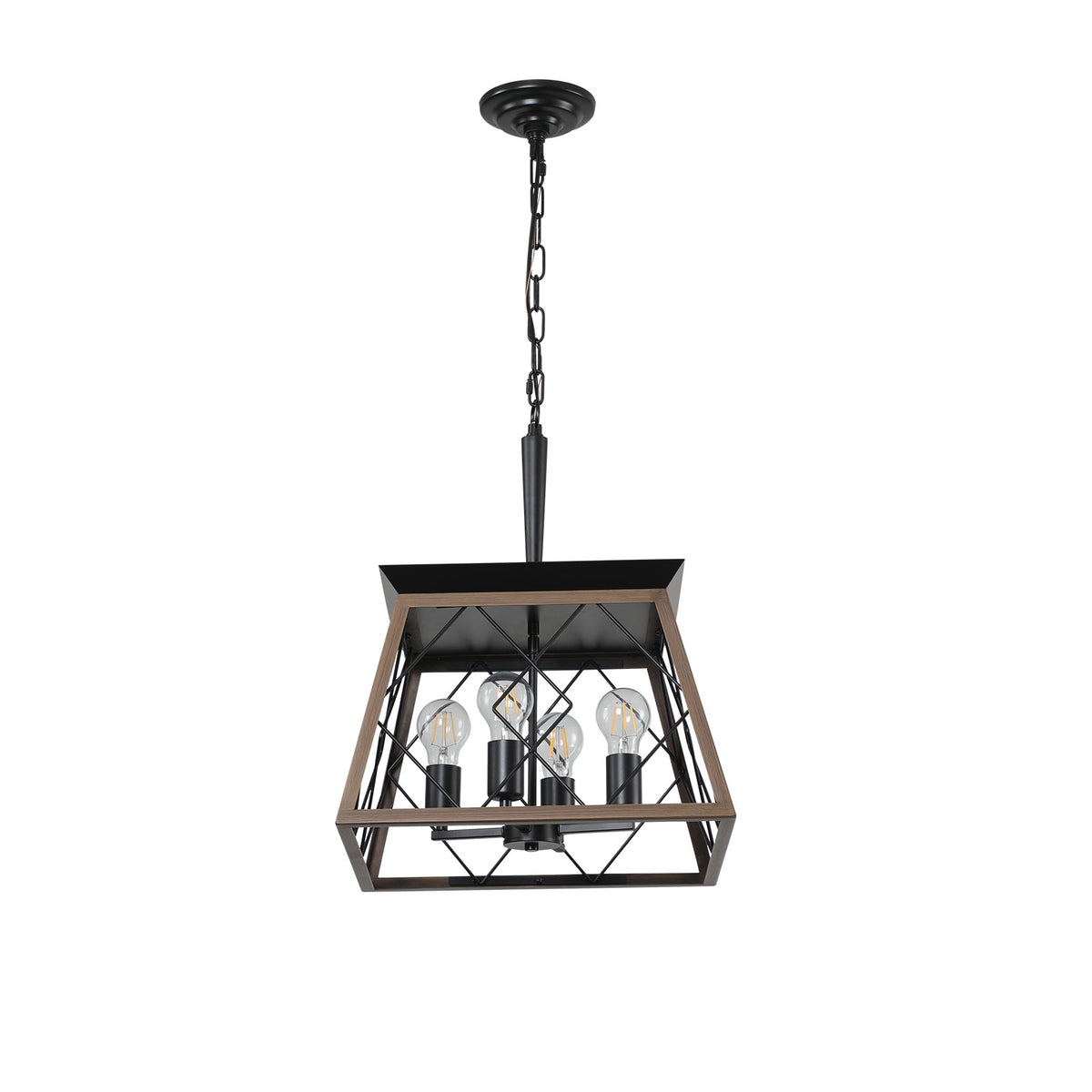 The Ironhart Industrial Cage Pendant Chandelier