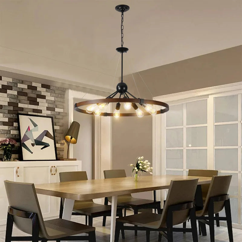 The Fernhollow Rustic Ring Chandelier
