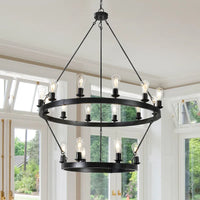 The Wrought Circular Tier Chandelier
