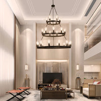 The Halden Tiered Ring Chandelier