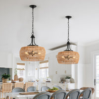 The Sable Jute Rope Pendant Light