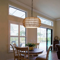 The Juniper Woven Jute Pendant Light