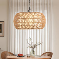 The Juniper Woven Jute Pendant Light