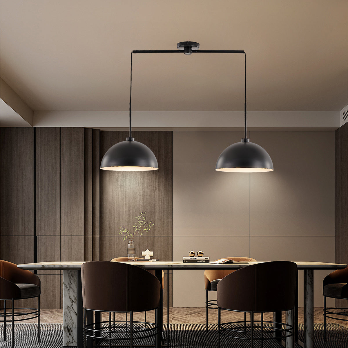 The Kessler Industrial Double Pendant Light
