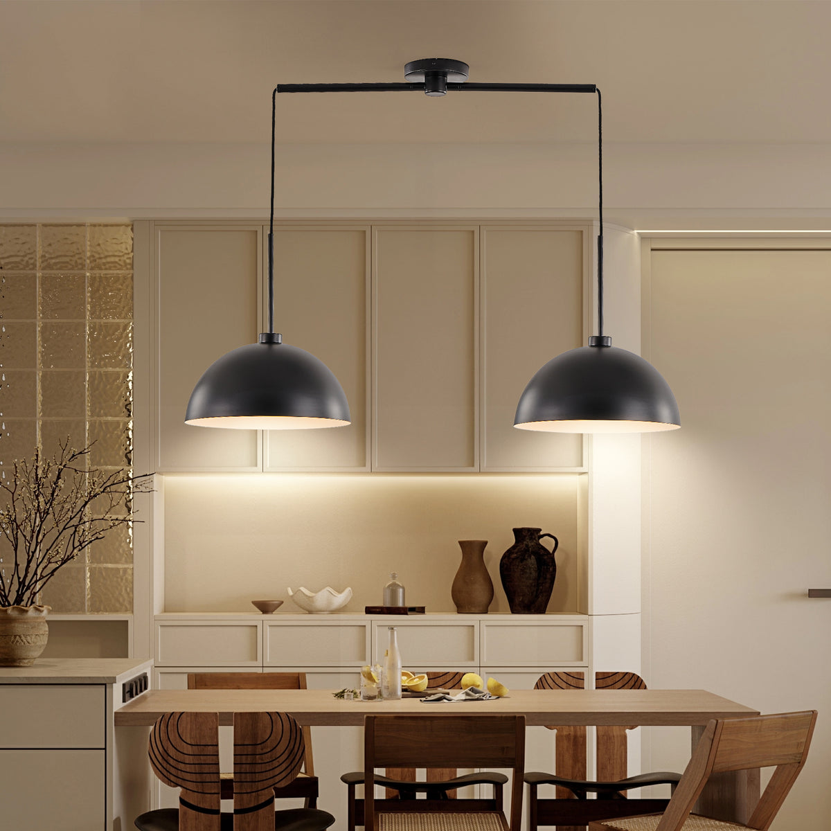 The Kessler Industrial Double Pendant Light