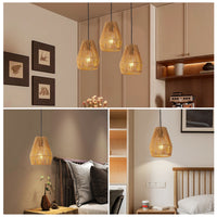 The Rowan Hemp Rope Pendant Light Set (Set of 3)