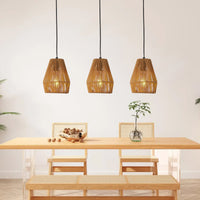The Rowan Hemp Rope Pendant Light Set (Set of 3)