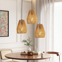 The Rowan Hemp Rope Pendant Light Set (Set of 3)