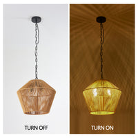 Handwoven Hemp Rope Pendant Light