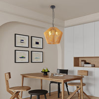 Handwoven Hemp Rope Pendant Light