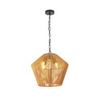Handwoven Hemp Rope Pendant Light