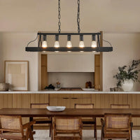 Industrial Farmhouse Linear Pendant Light