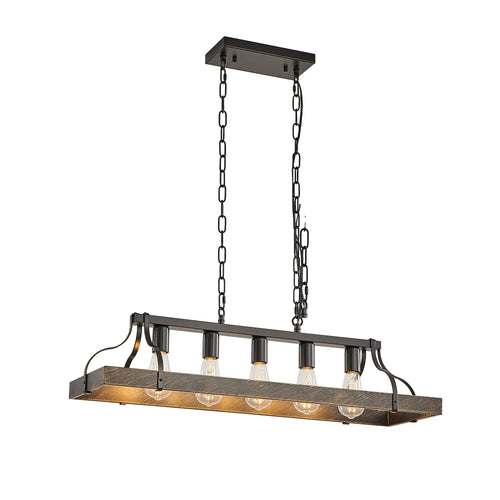 Industrial Farmhouse Linear Pendant Light