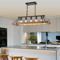 Industrial Farmhouse Linear Pendant Light