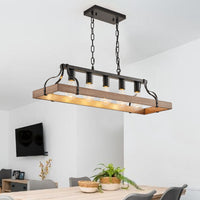 Industrial Farmhouse Linear Pendant Light
