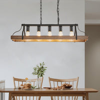 Industrial Farmhouse Linear Pendant Light