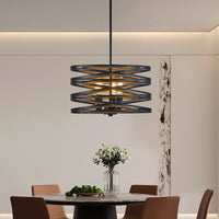 Rustic Industrial Cage Pendant Light
