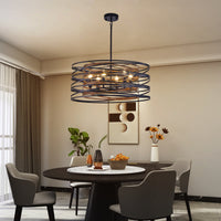 Rustic Industrial Cage Pendant Light