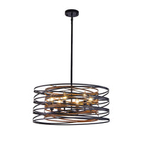 Rustic Industrial Cage Pendant Light