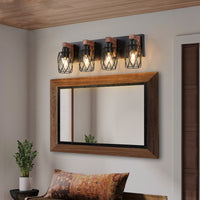 The Barrow Industrial Cage Wall Sconce
