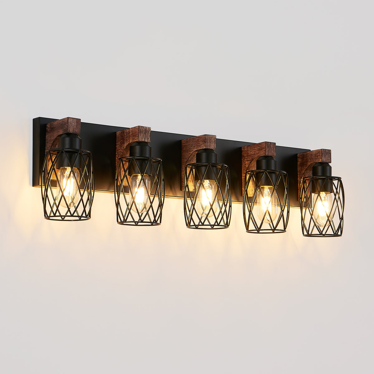 The Barrow Industrial Cage Wall Sconce