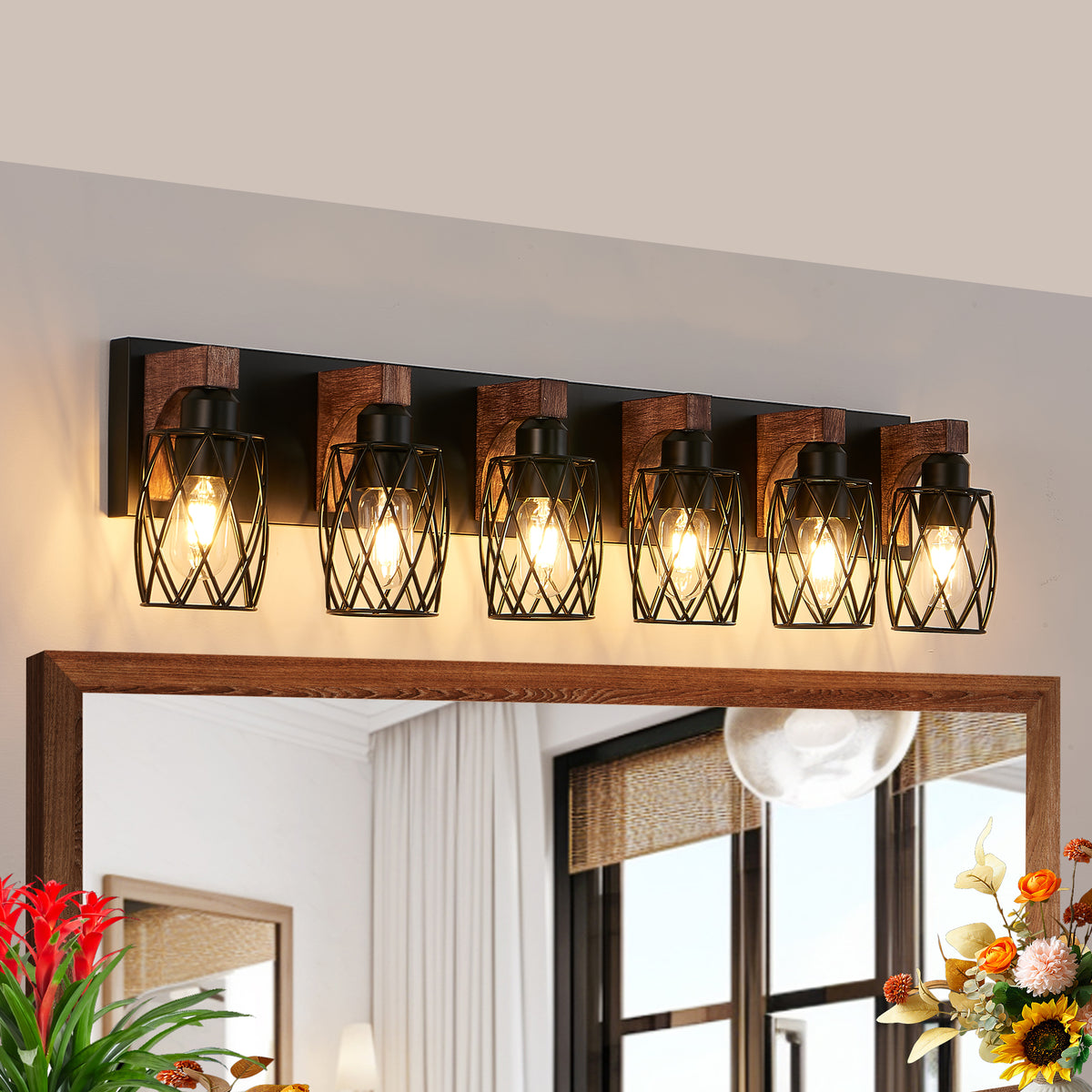 The Barrow Industrial Cage Wall Sconce