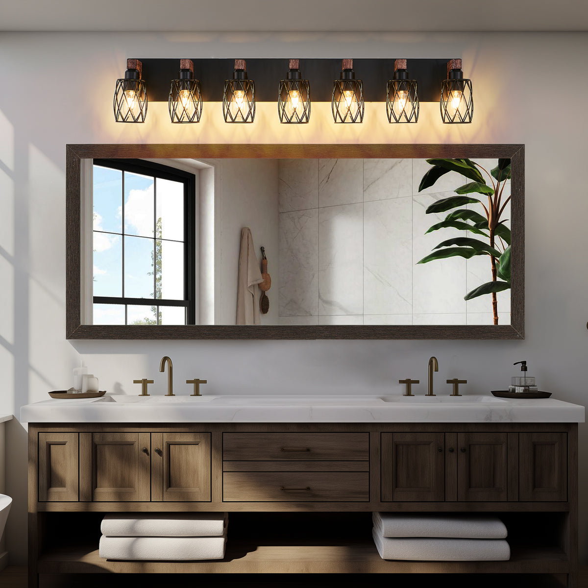 The Barrow Industrial Cage Wall Sconce