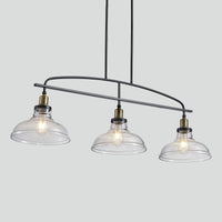 The Holbrook Industrial Glass Pendant Chandelier
