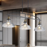 The Holbrook Industrial Glass Pendant Chandelier
