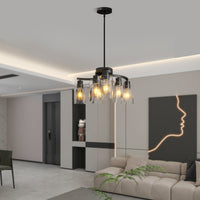 The Sheridan Industrial Glass Chandelier